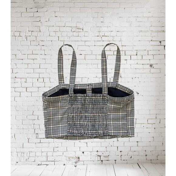 Y2K Abercrombie & Fitch Check Print Cropped Tank Top Medium - Picture 2 of 7